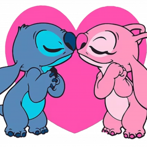 Pegatina Corazón Lilo & Stitch – Vinilo de Colores